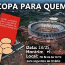 Comitê Popular da Copa-DF dá Cartão Vermelho pra Copa, na inauguração do Mané Garrincha